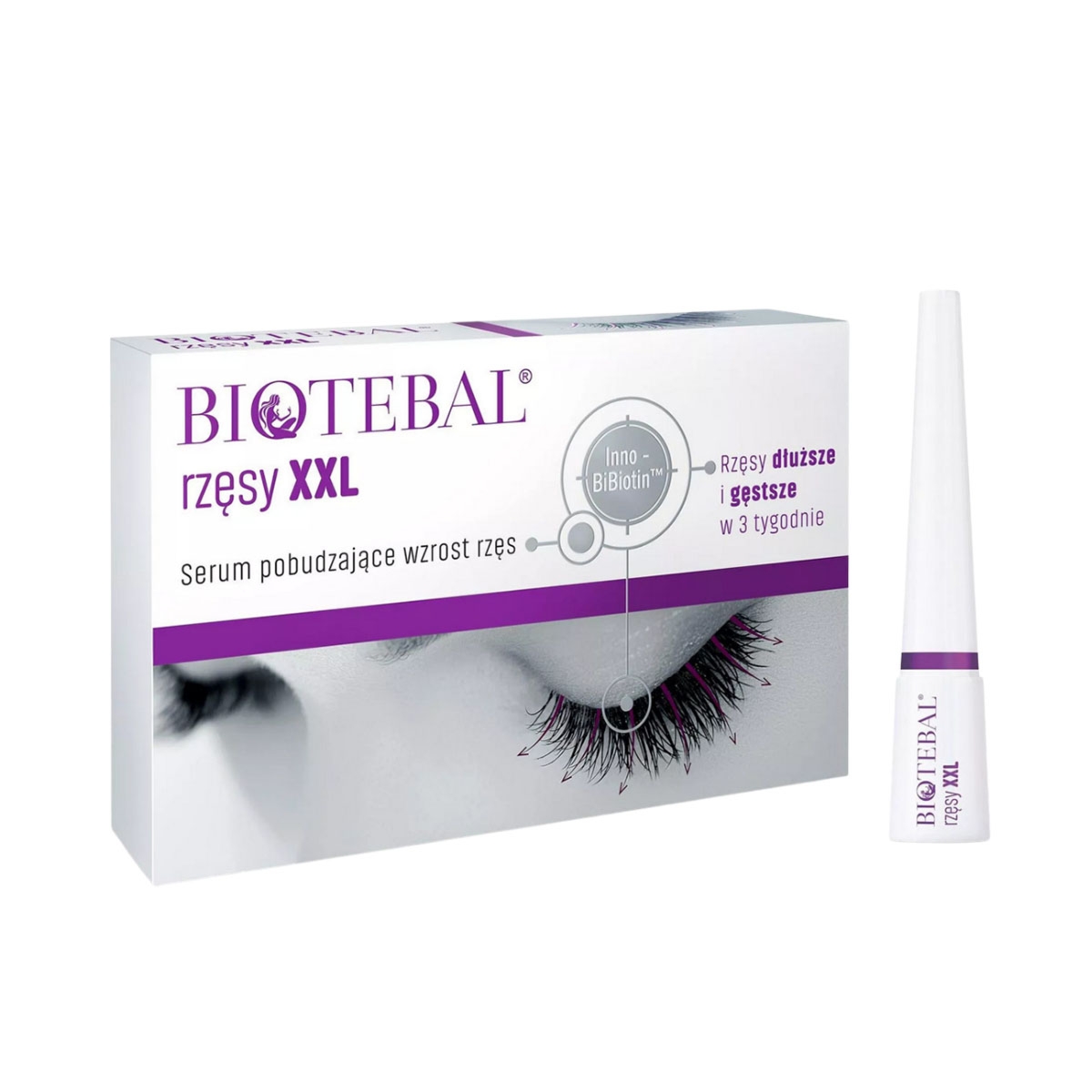 Zestaw Biotebal Rzęsy XXL 3 ml + Mocne Paznokcie 6,6 ml