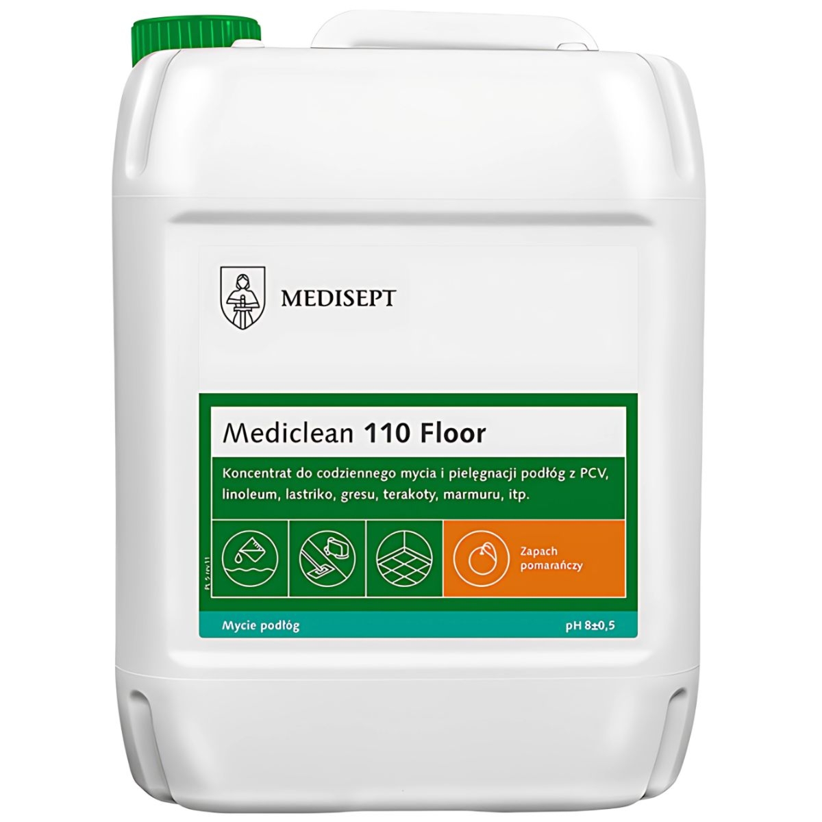 Medisept MEDICLEAN 110 Floor - koncentrat do mycia podłóg-5L-Pomarańcza