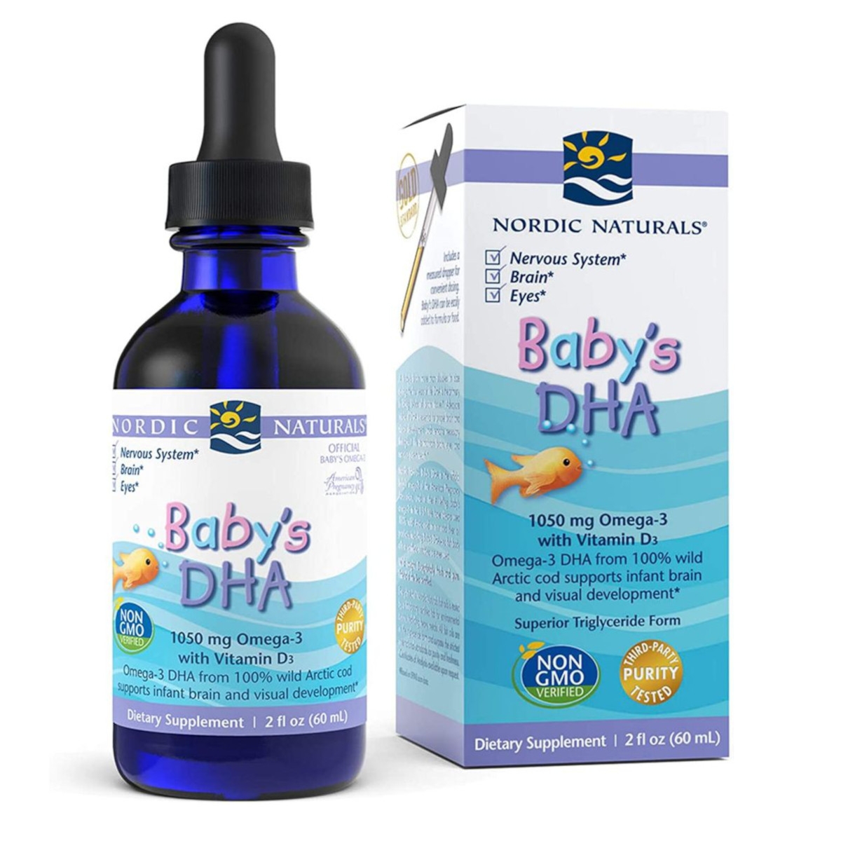 Zdjęcia - Witaminy i składniki mineralne Nordic Naturals Baby's DHA - Wzmocnienie dziecięcej odporności - 60 ml