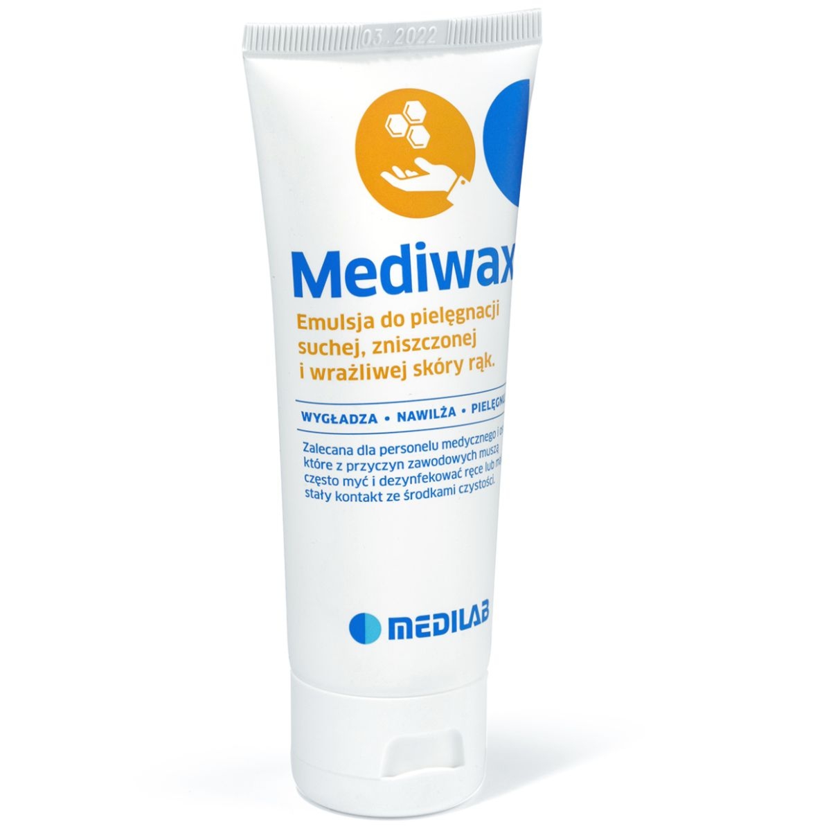 Emulsja do pielęgnacji skóry rąk i ciała z woskiem pszczelim Mediwax - 75ml