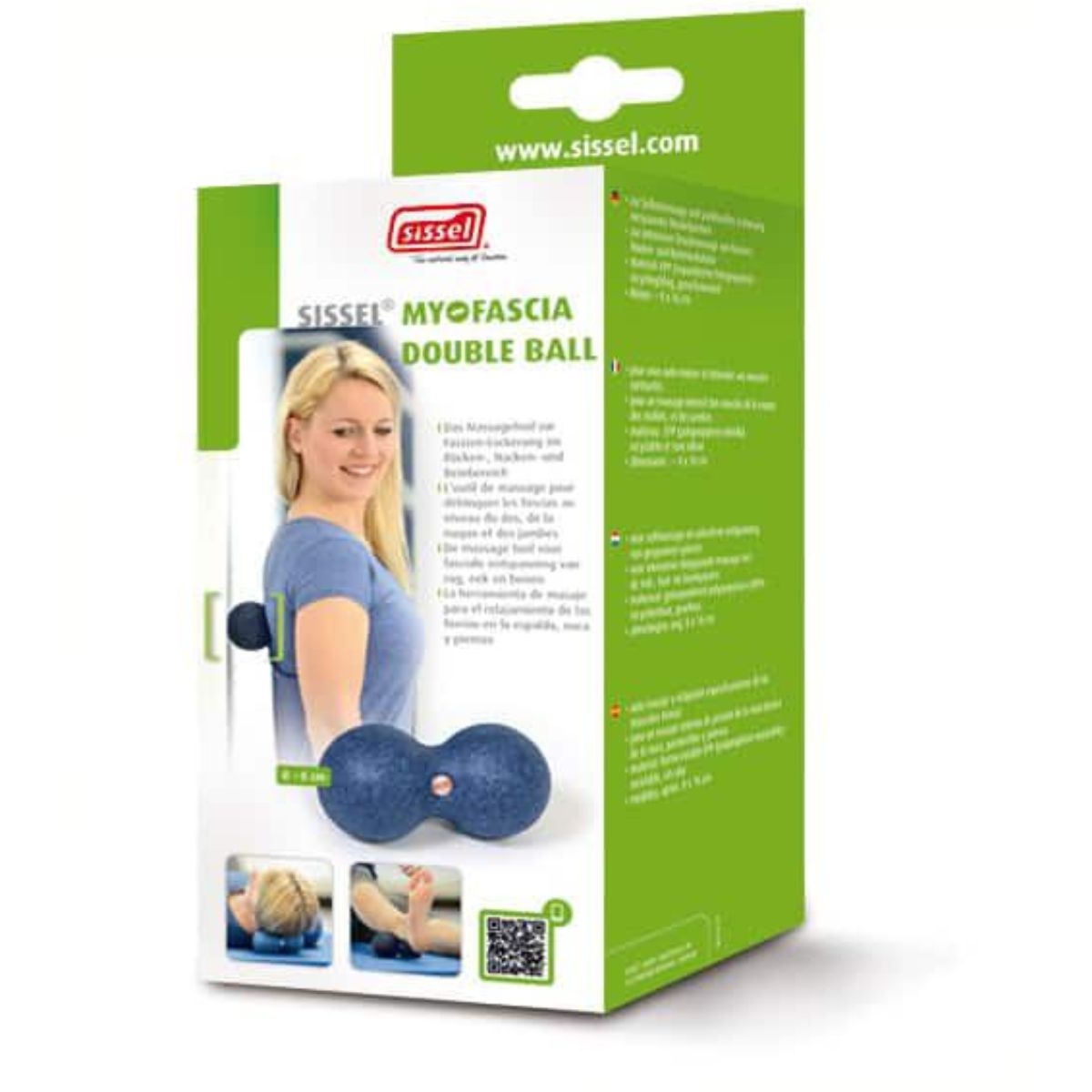 Sissel Myofascia DoubleBall do masażu 16 cm - czarna