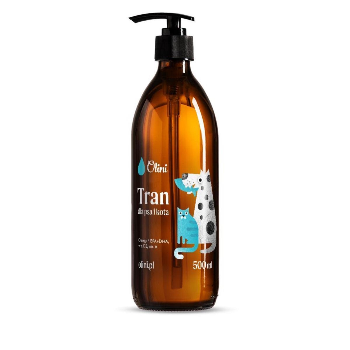 Tran dla psa i kota Olini olej z wątroby dorsza 500 ml