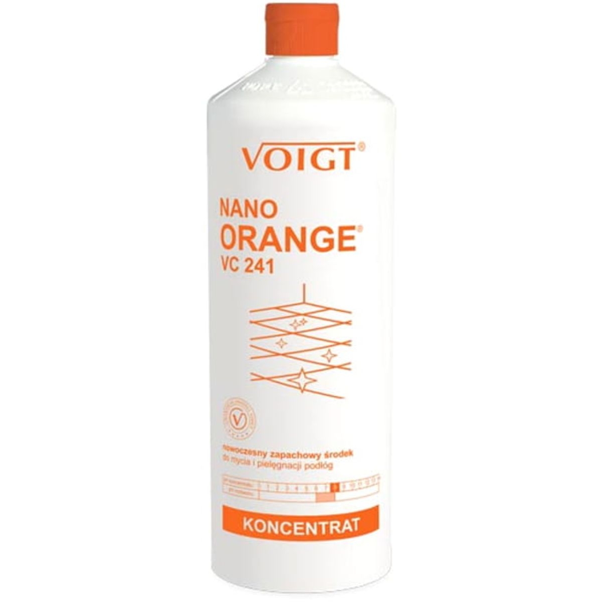 Voigt Nano Orange VC241 - Środek do mycia podłóg - Pomarańcza - 1L