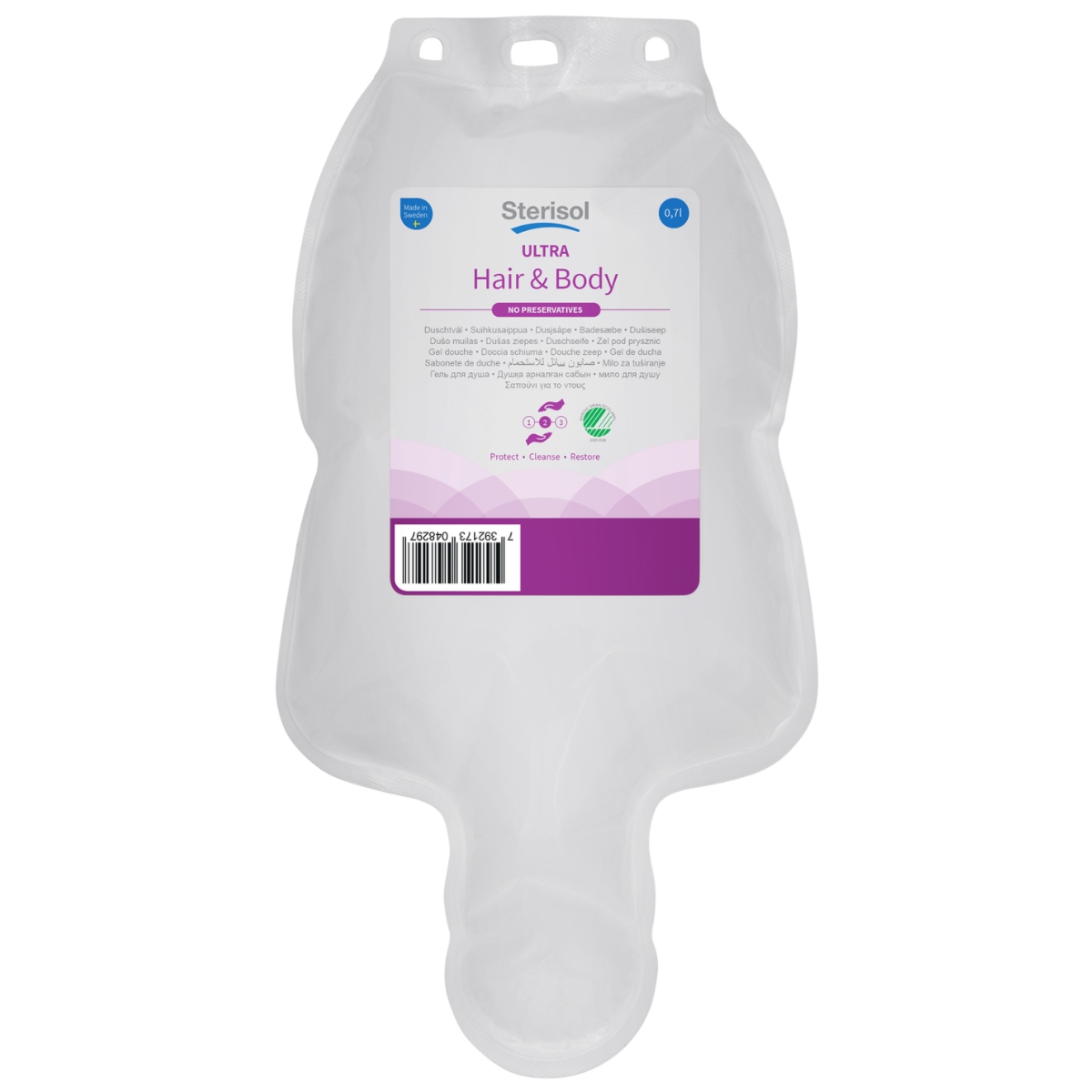 Żel pod prysznic Sterisol Ultra Hair & Body 700 ml - worek