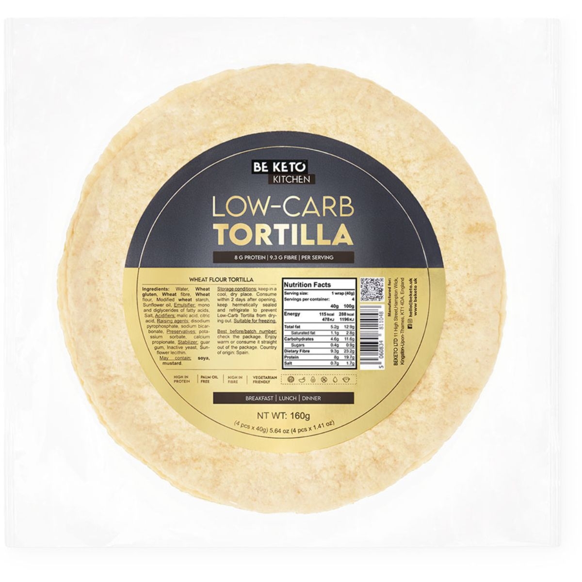 Beketo - Tortilla LOW CARB TORTILLA - 4 x 40g