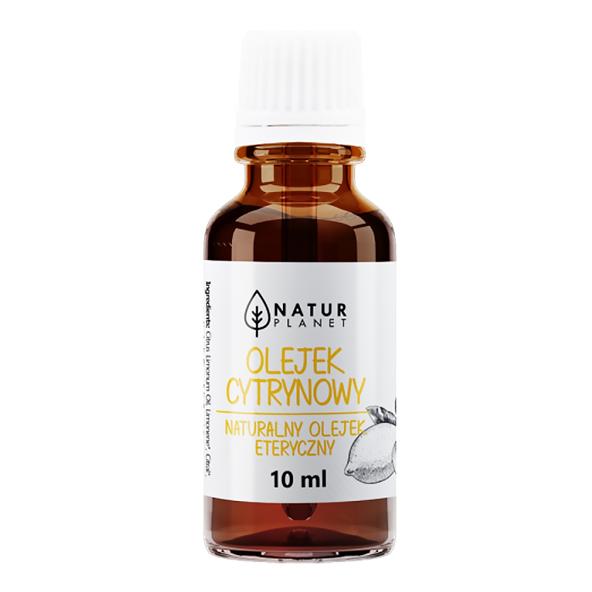 Olejek cytrynowy Natur Planet - Cytrynowa moc na przebarwienia - 10 ml