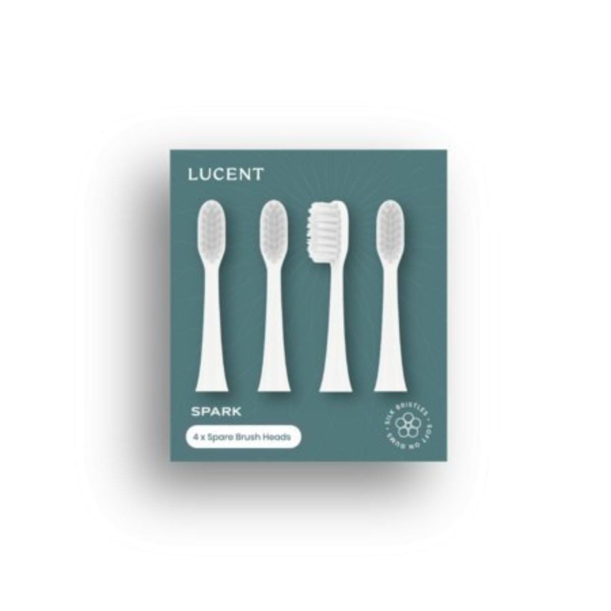 Końcówki szczoteczki sonicznej Be Lucent Spark white - 4 szt.