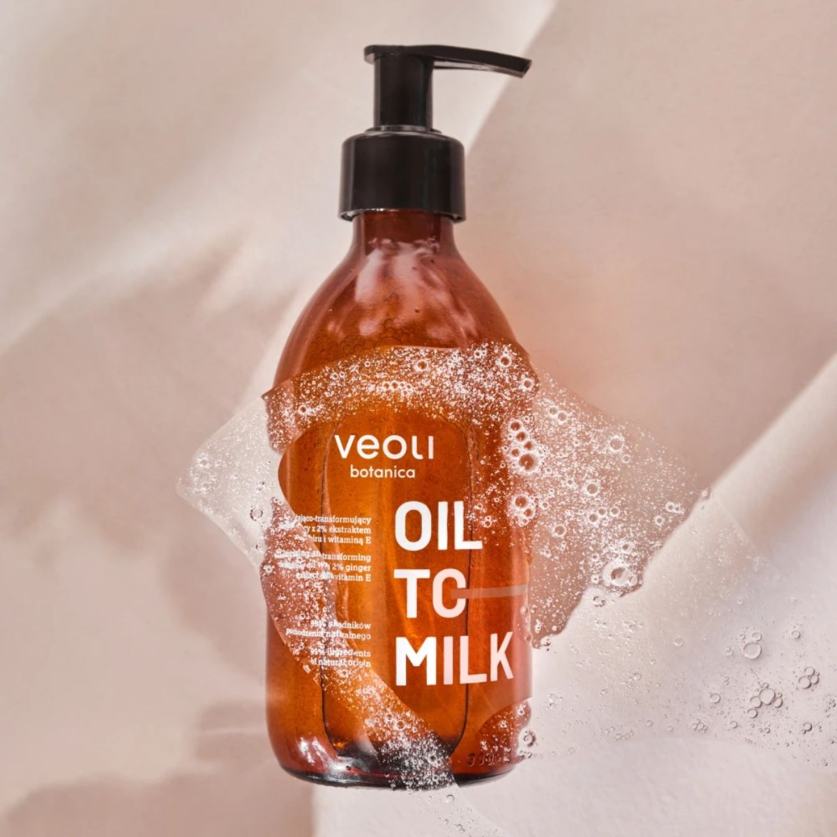 Veoli Botanica Oil To Milk olejek myjący z z imbirem i witaminą E