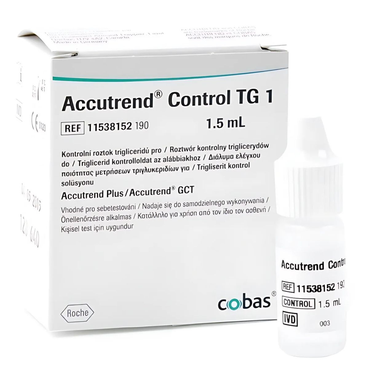 Roztwór kontrolny trójglicerydów Accutrend Control TG 1 Roche Diagnostics