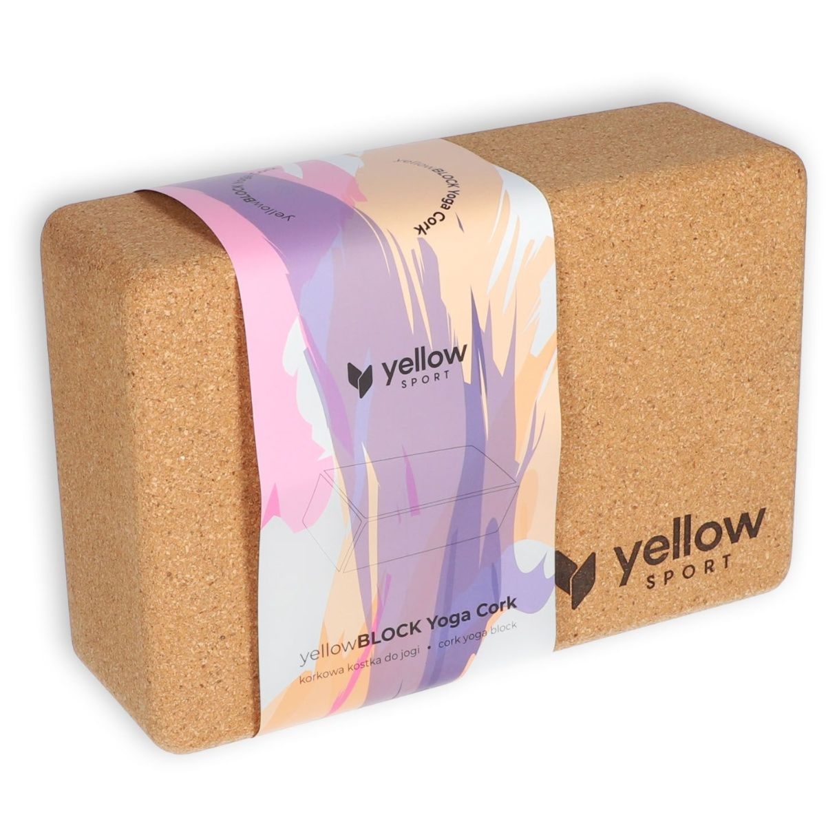 YellowBlock Kostka do jogi z korka – do ćwiczeń i asan