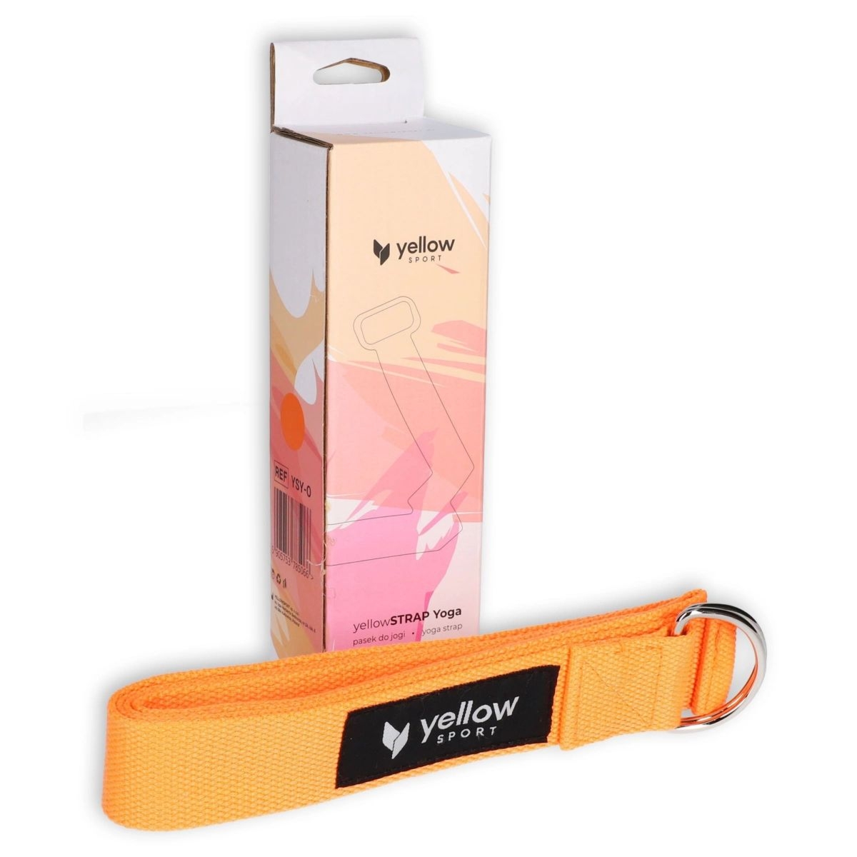 Pasek do jogi yellowSTRAP Yoga-Pomarańczowy