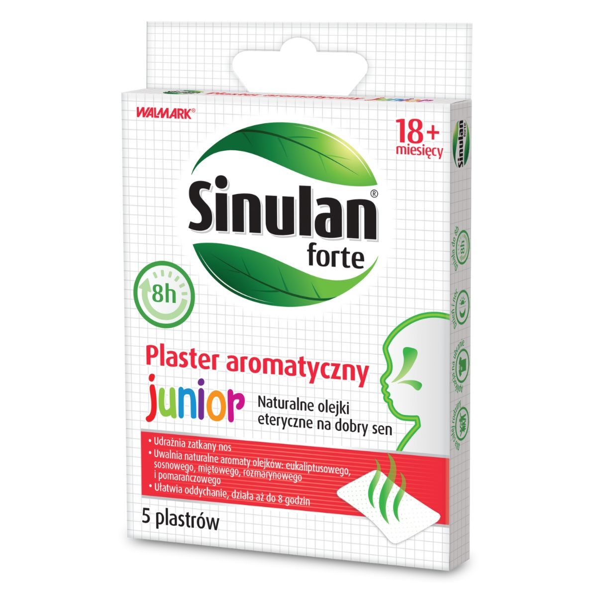 STADA PHARM SINULAN FORTE JUNIOR, plaster aromatyczny - 5 sztuk