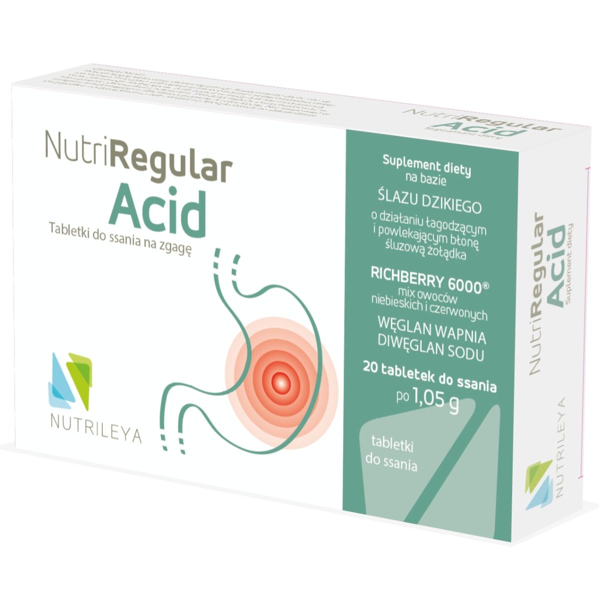 Nutrileya - Nutriregular Acid - 20 tabletek na zgagę