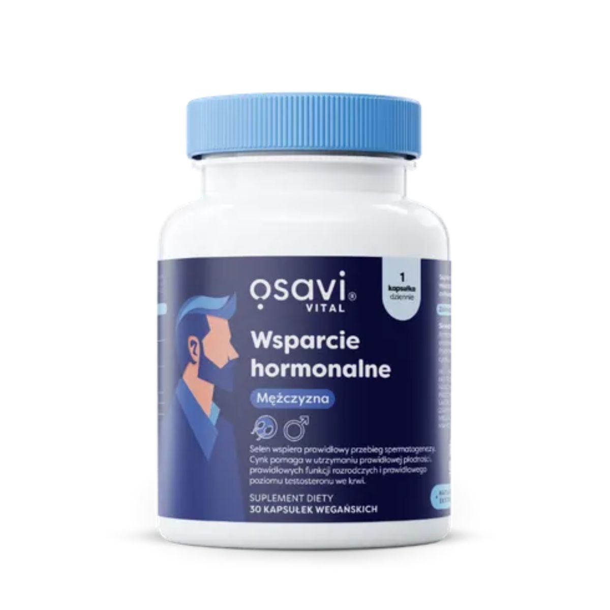 Wsparcie hormonalne Mężczyzna OSAVI - 30 kapsułek wegańskich