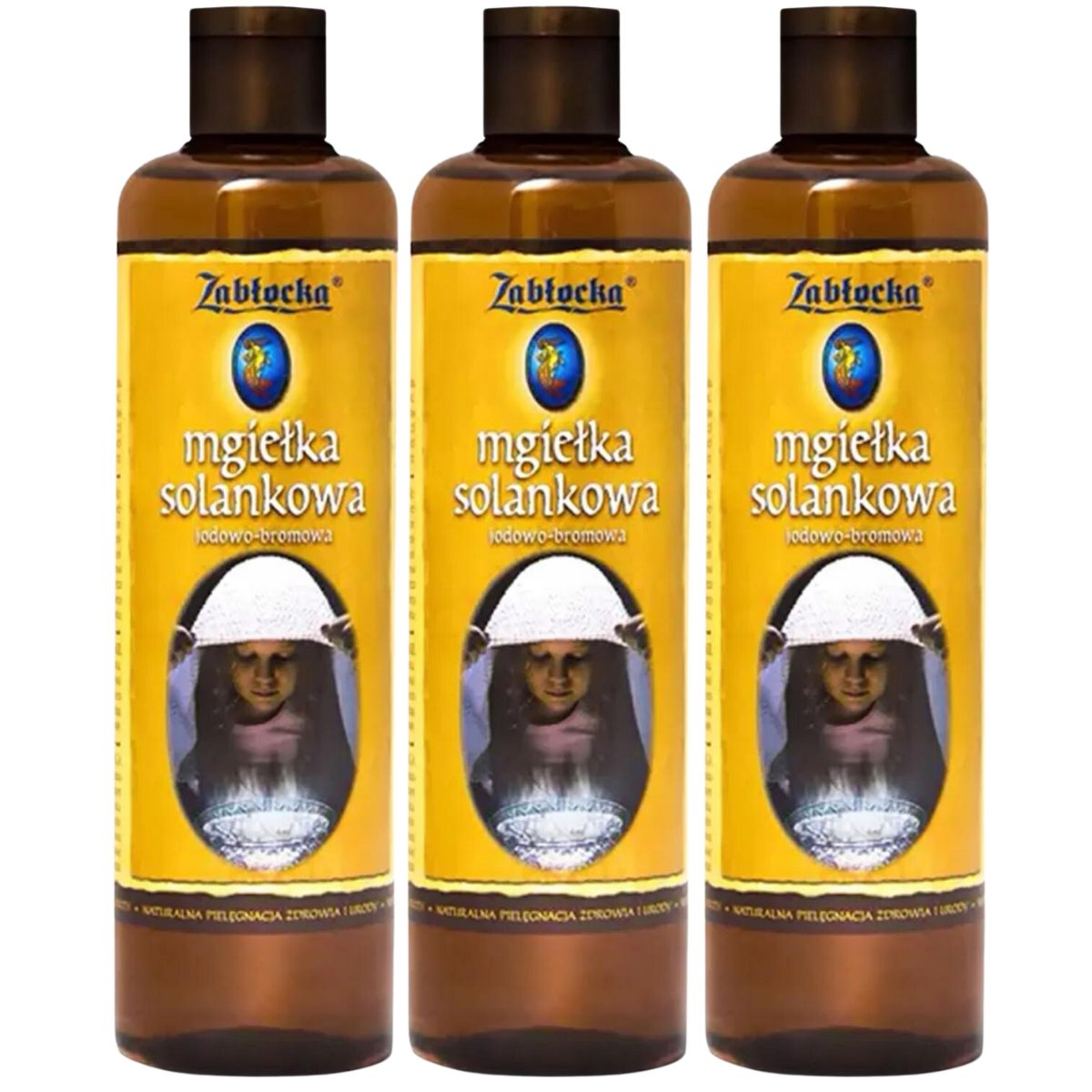 3x Zabłocka Mgiełka Solankowa jodowo-bromowa do inhalacji - 950ml