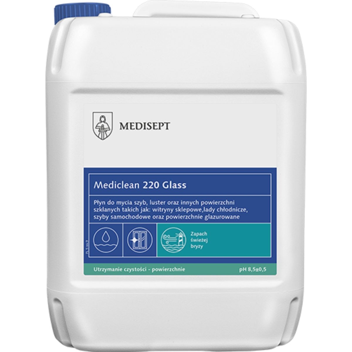 MEDICLEAN 220 Glass Medisept - Preparat do mycia szyb 5 L