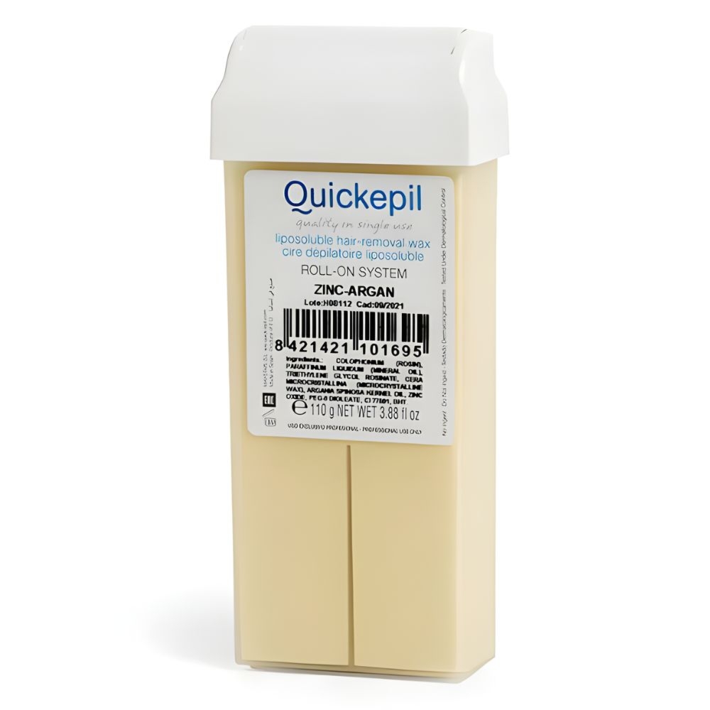 Wosk do depilacji w rolce Quickepil zink-argan – 110 g