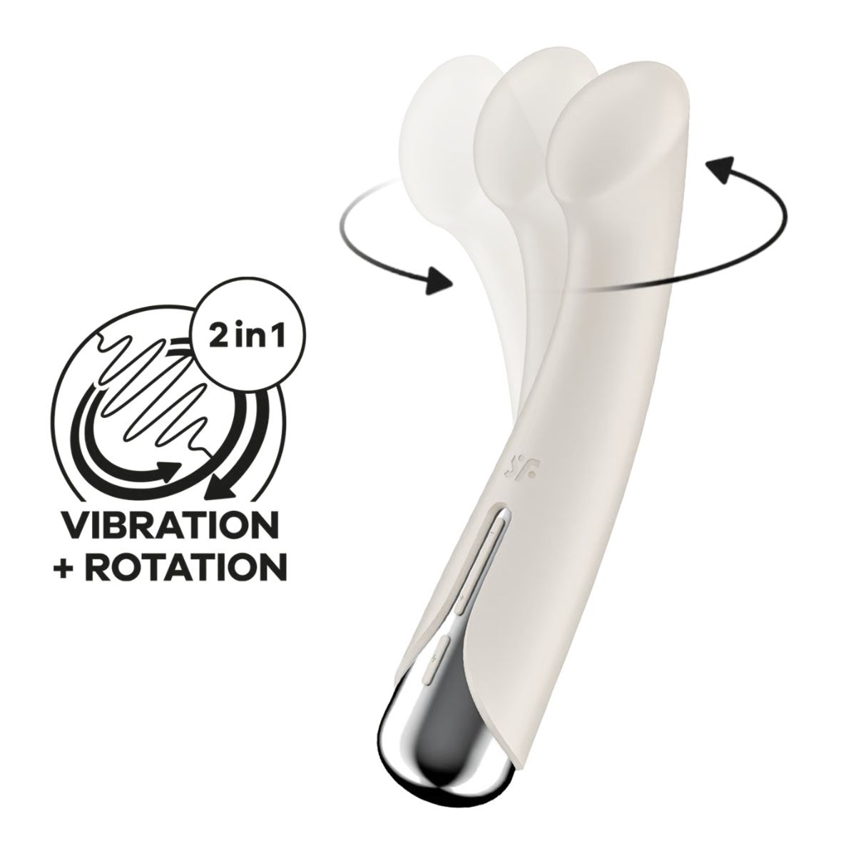 Wibratory do stymulacji punktu G Satisfyer Spinning G-spot 1 - beżowy