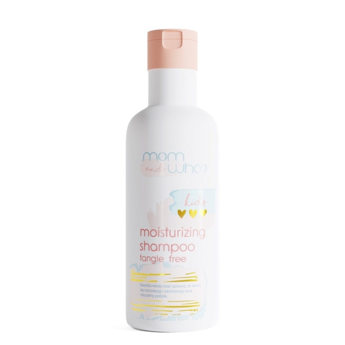 Mom and Who? Nawilżający szampon dla dzieci zapobiegający plątaniu się włosów - 250 ml