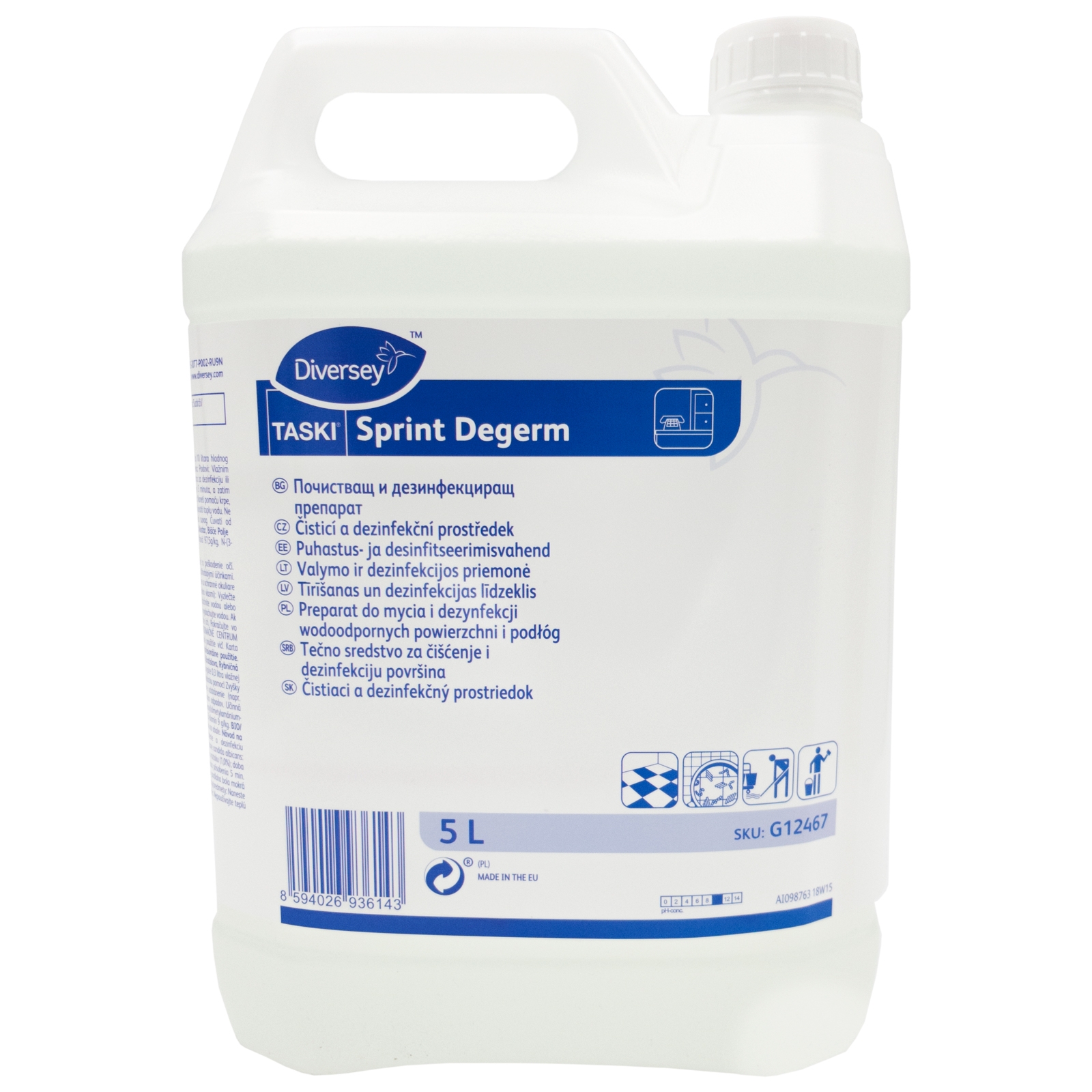 Koncentrat do dezynfekcji Taski Sprint Degerm - 5 litrów