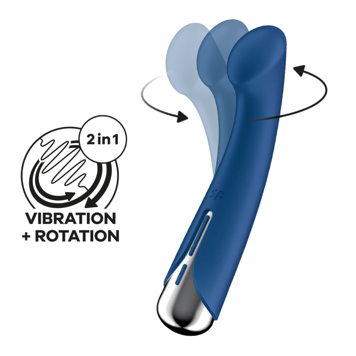 Wibratory do stymulacji punktu G Satisfyer Spinning G-spot 1 - niebieski
