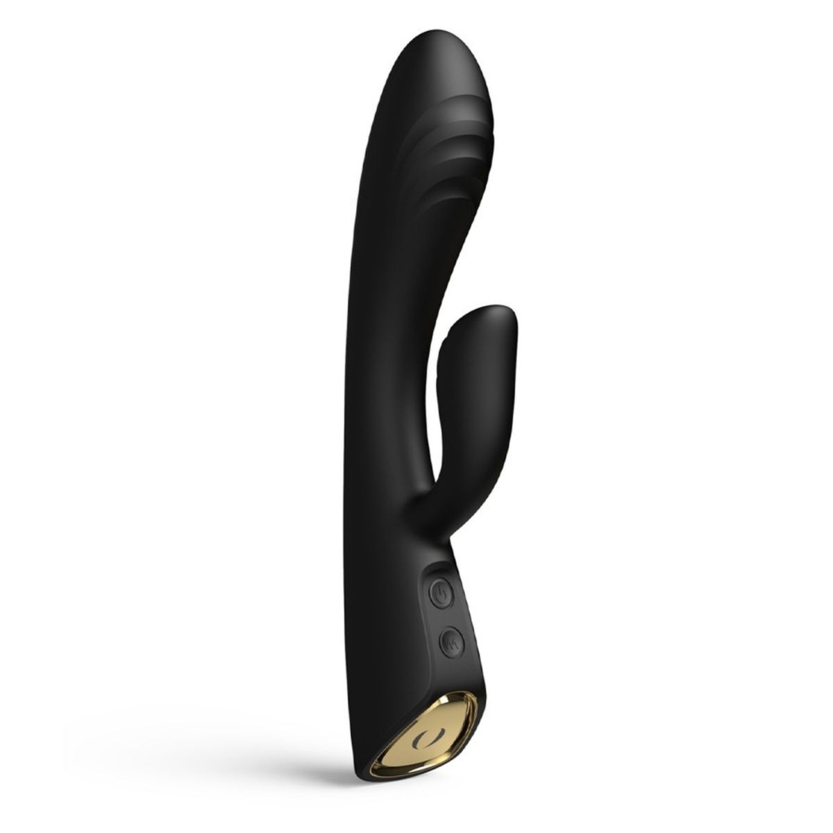 Dorcel Flexi Rabbit Black Podgrzewany wibrator elastyczny
