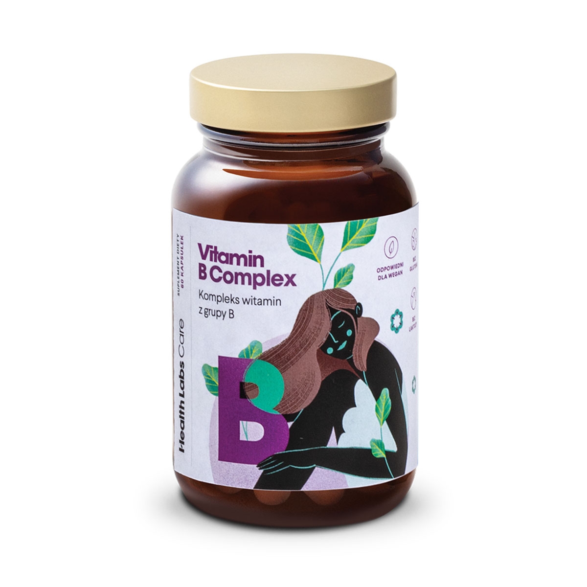 Zdjęcia - Witaminy i składniki mineralne Health Labs Care Vitamin B Complex - Kompleks witamin z grupy B - 60 kapsułek