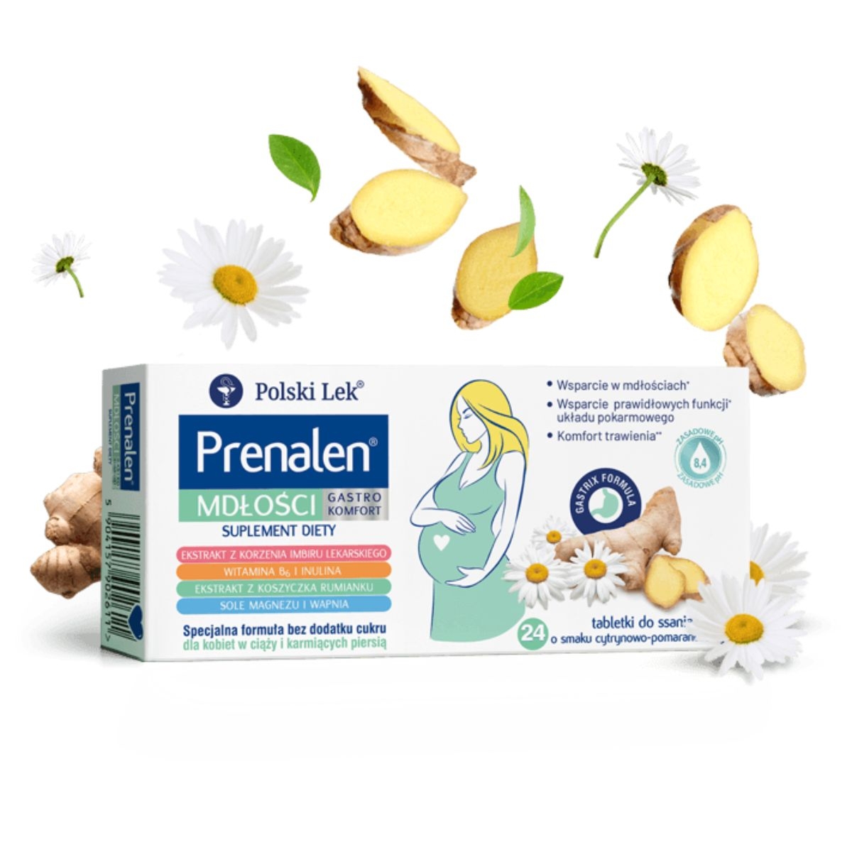 Prenalen Mdłości Gastro Komfort - 24 tabletki