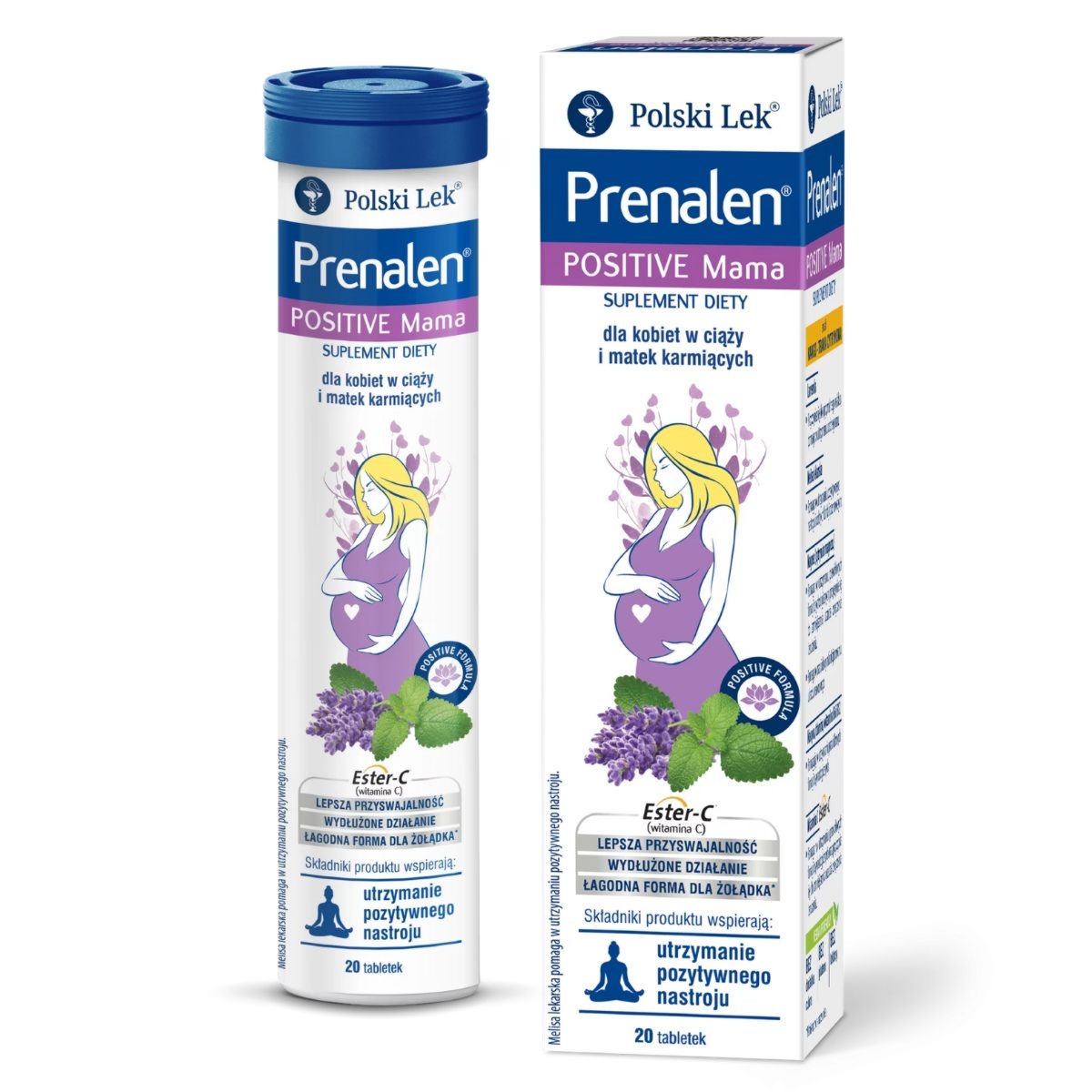 Prenalen Positive Mama - 20 tabletek musujących