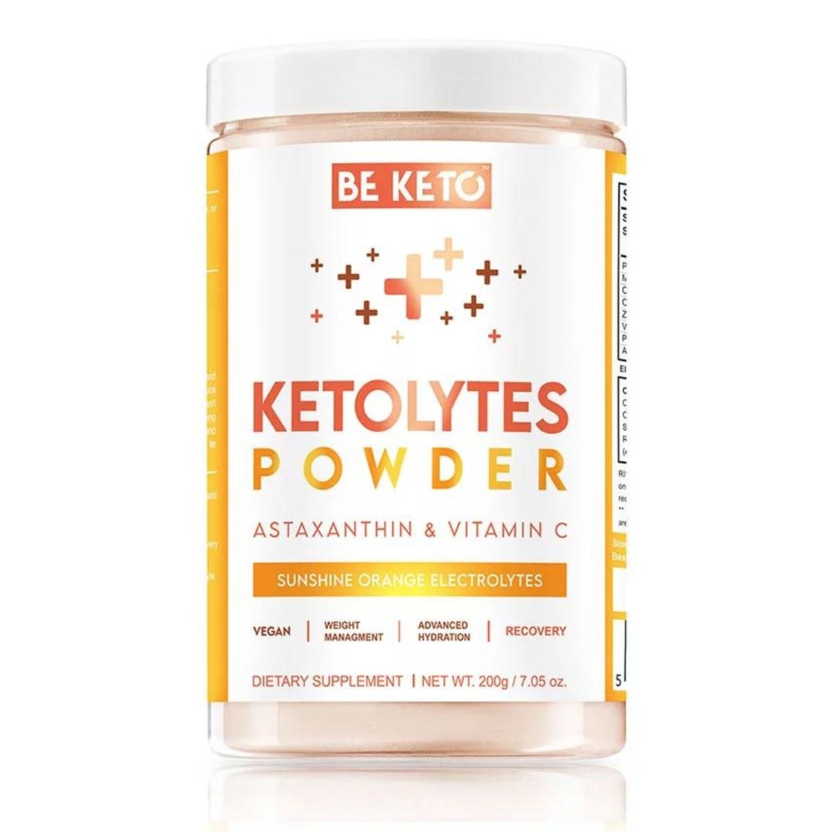 Beketo Elektrolity Ketolytes w proszku - Słoneczna Pomarańcza 200g