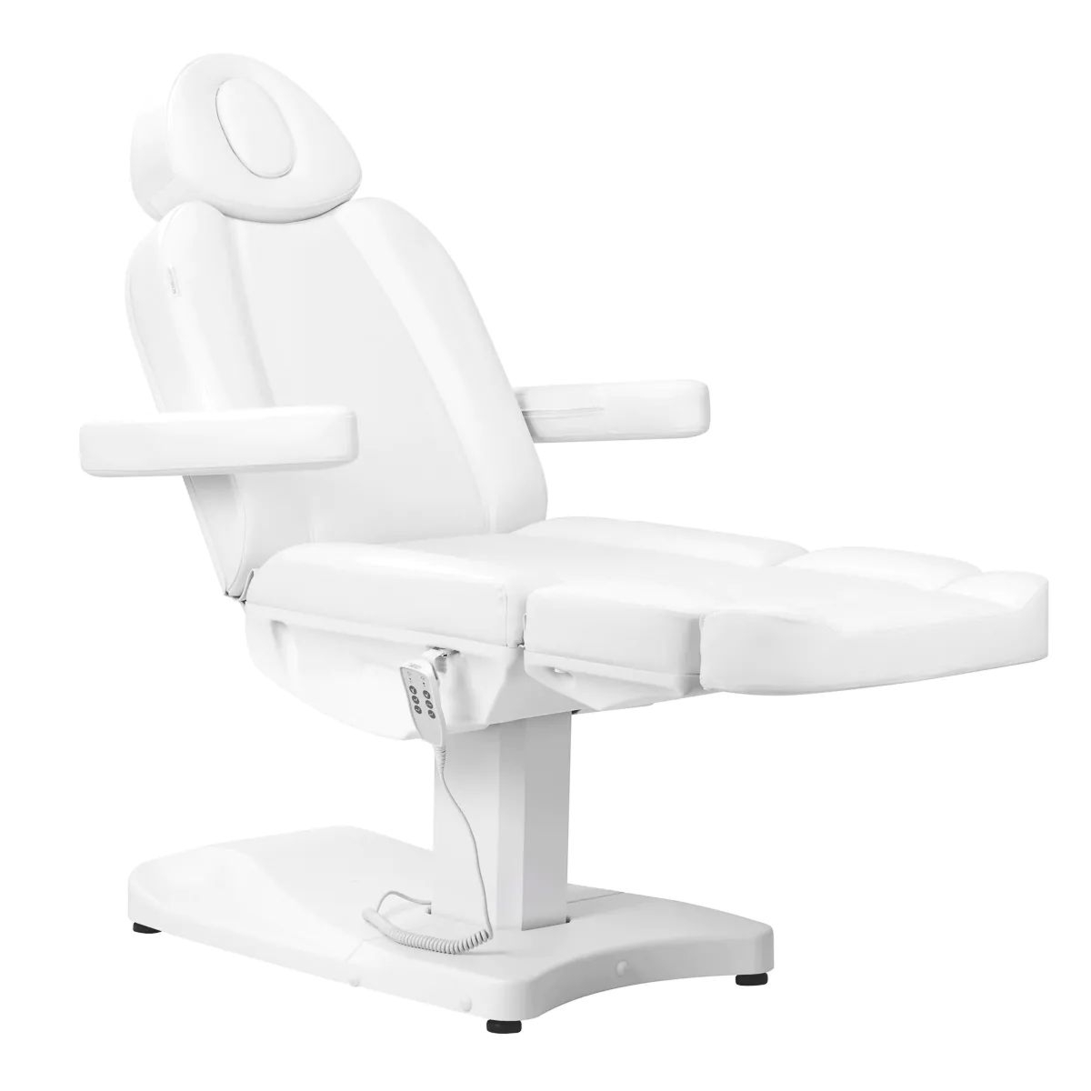 Fotel kosmetyczny elektryczny Azzurro 803D - biały