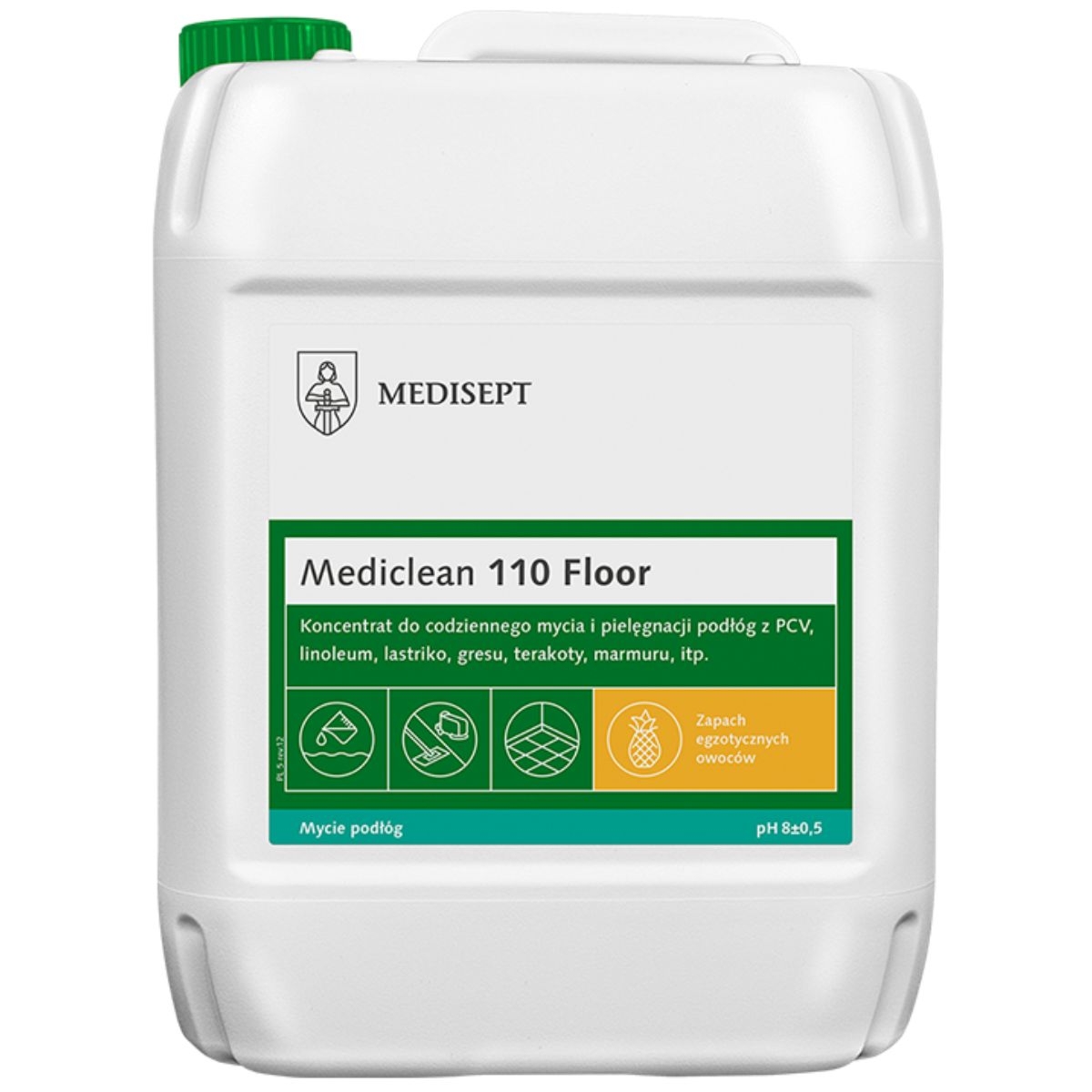 Medisept MEDICLEAN 110 Floor - koncentrat do mycia podłóg-5L-Owoce egzotyczne