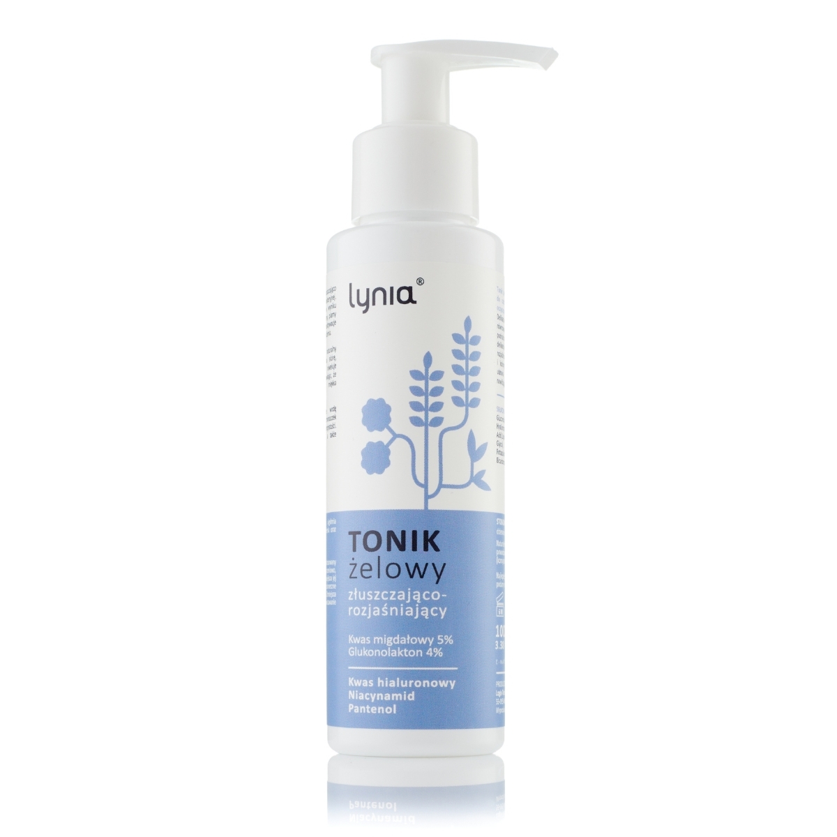 Lynia - Tonik żelowy z kwasem migdałowym 5% oraz glukonolaktonem 4% - 100ml