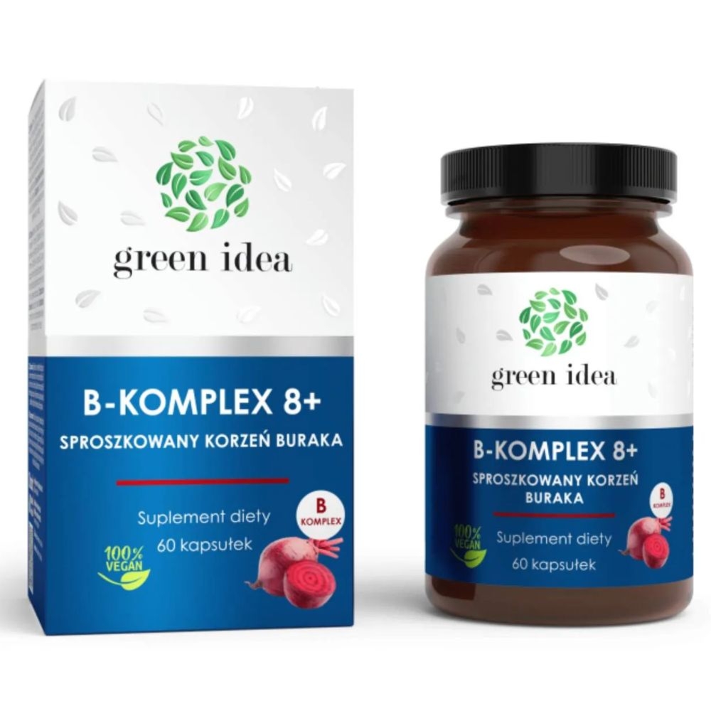 Suplement diety Green Idea B-Complex 8 + Burak Czerwony - 60 kapsułek