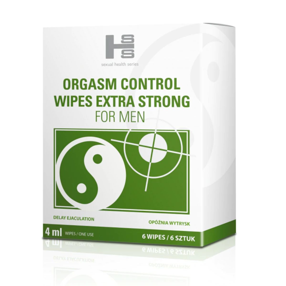 SHS Orgasm Control Wipes Extra Strong chusteczki opóźniające wytrysk - 6 sztuk