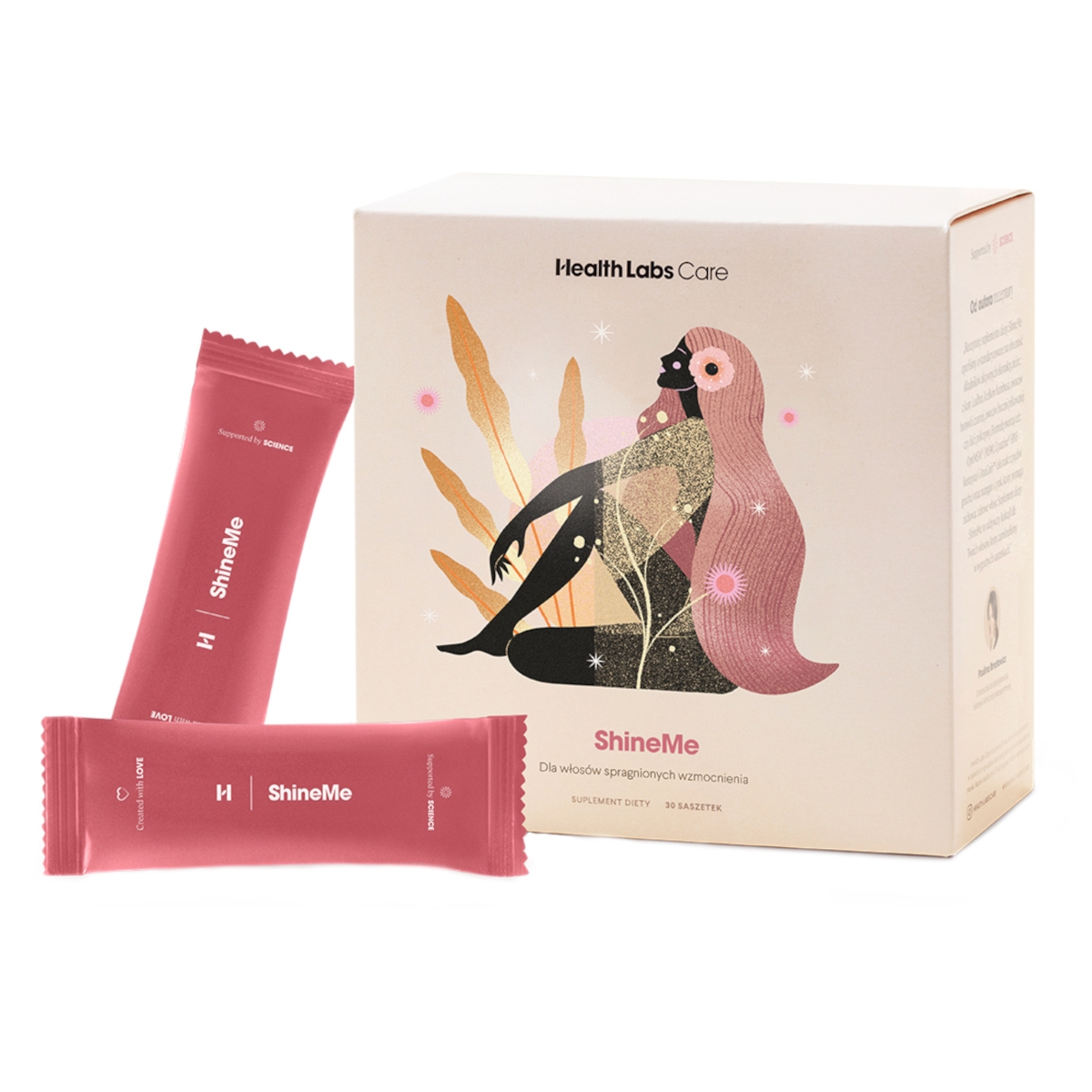 Zdjęcia - Witaminy i składniki mineralne Health Labs Care ShineMe - Lśniące i gęstsze włosy - 30 saszetek