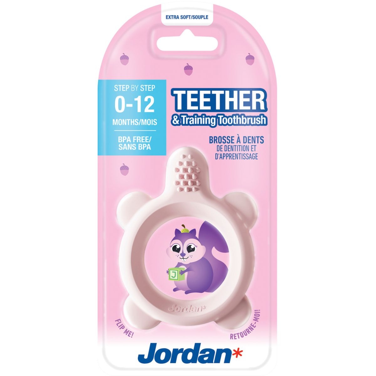 Jordan szczoteczki dla dzieci Step 0 Gryzak (0-12 miesięcy)