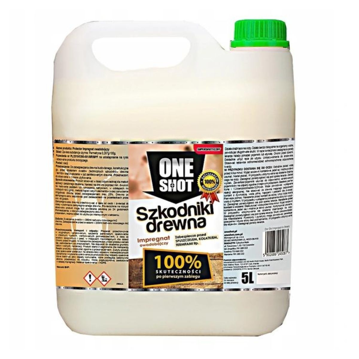One Shot - Środek na insekty - impregnat do drewna - 5L