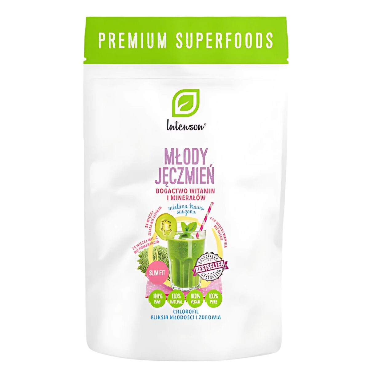 Intenson Młody jęczmień - proszek 100g