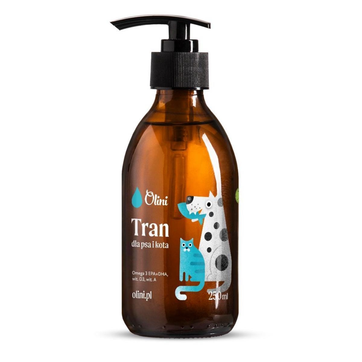 Tran dla psa i kota Olini olej z wątroby dorsza 250 ml