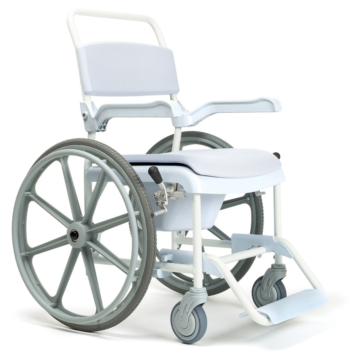 Vermeiren wózek sanitarny prysznicowo - toaletowy PLUO - koła tył 24 cali