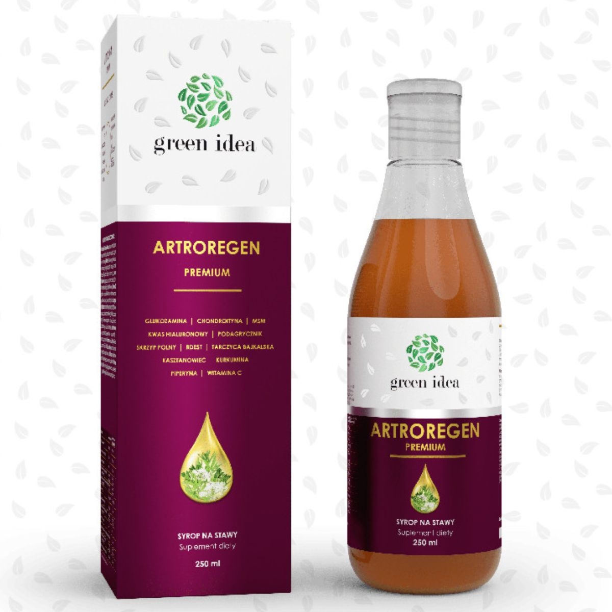 Green Idea Artroregen Premium - Syrop na zdrowie stawów - 250ml