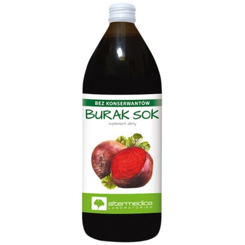 Alter Medica Sok 100% Burak 1000 ml *długi termin przydatności*
