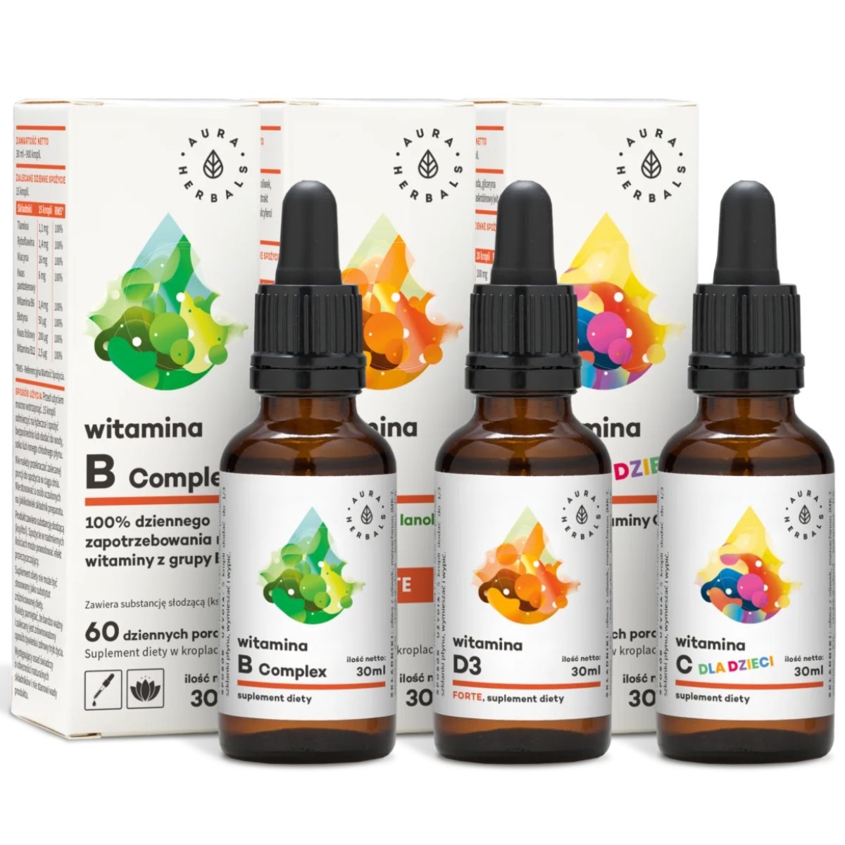 Zestaw Aura Herbals Witaminy dla całej rodziny