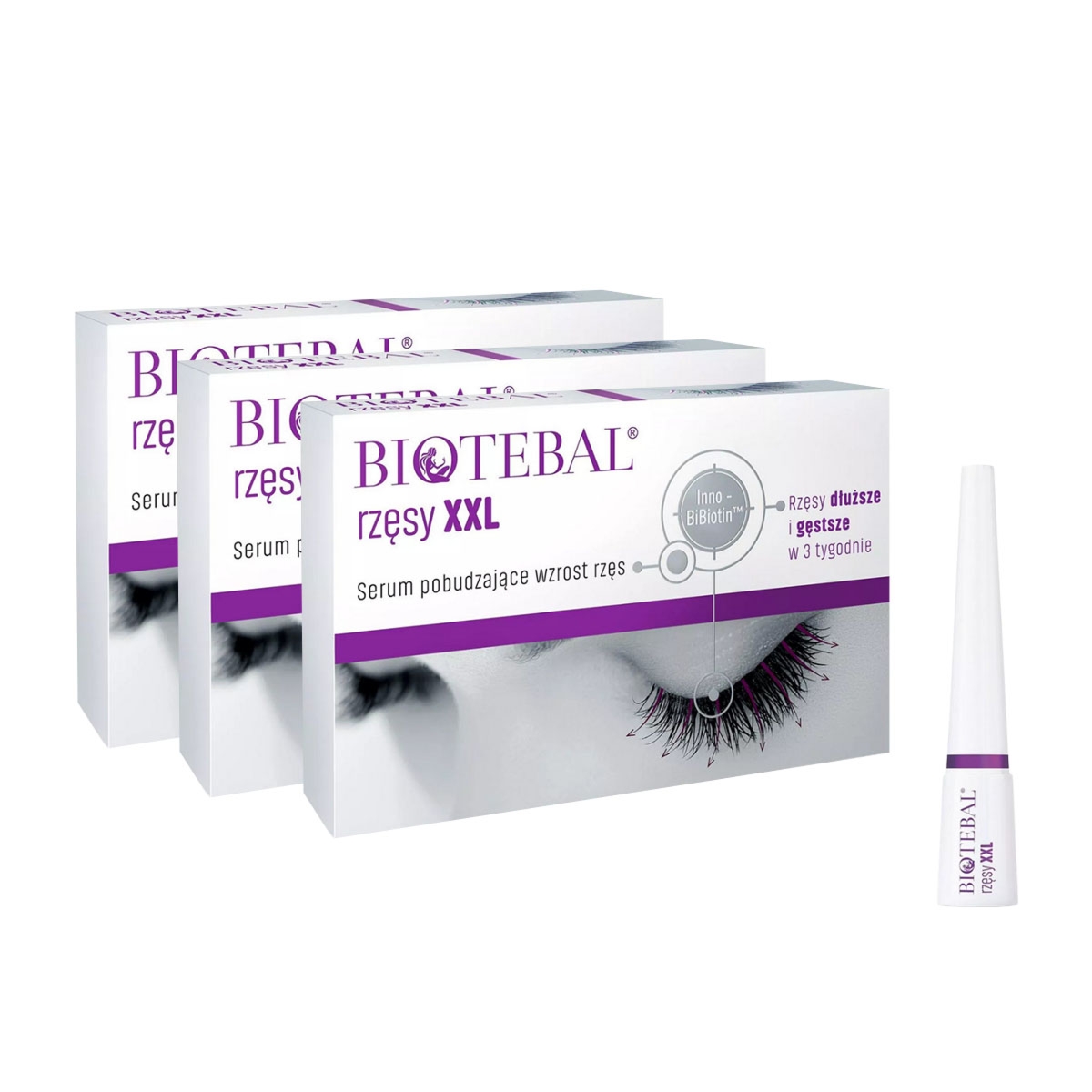 Zestaw Biotebal 3 x Rzęsy XXL Serum pobudzające wzrost rzęs 3x3 ml