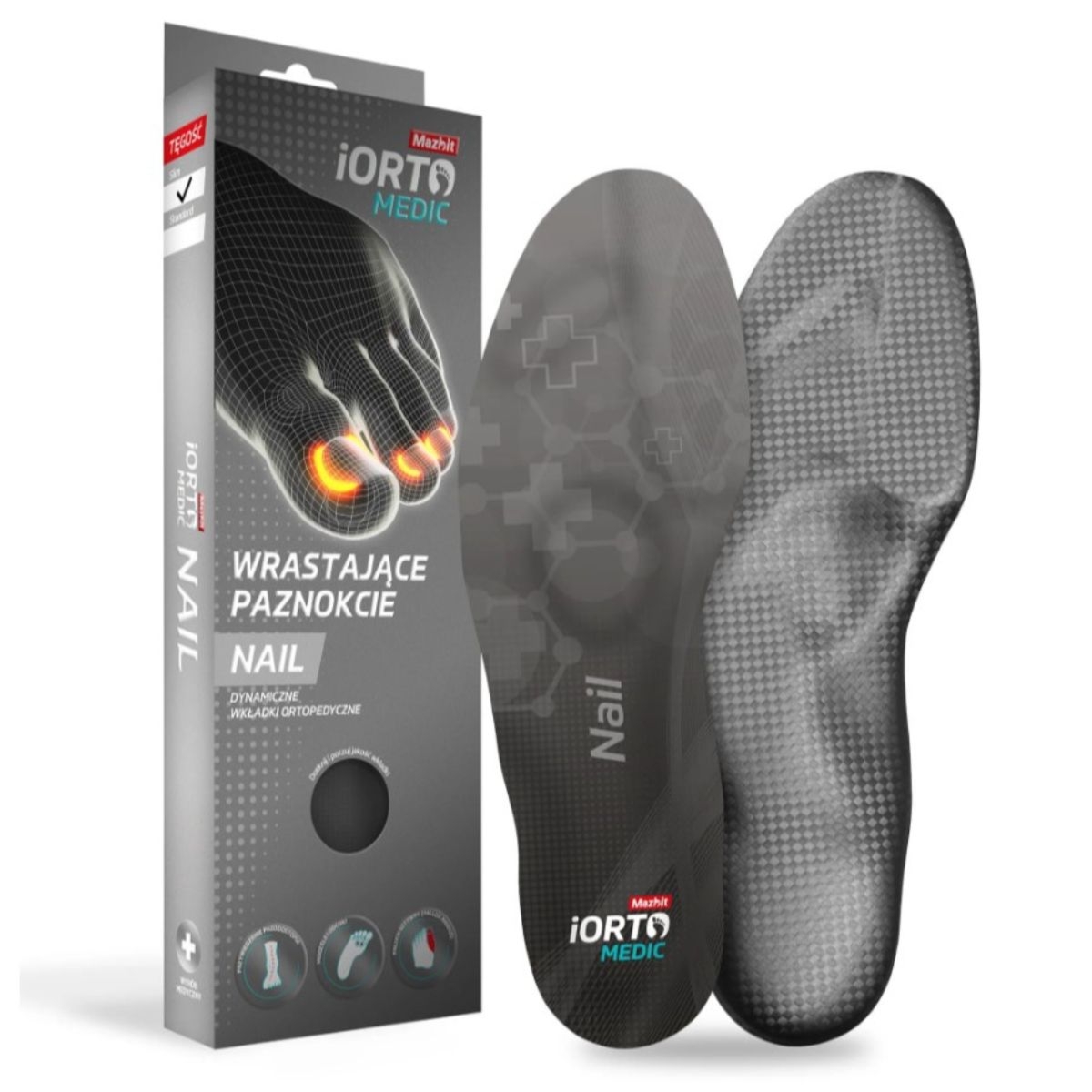 Wkładki na wrastające paznokcie - Mazbit Nail Standard 42