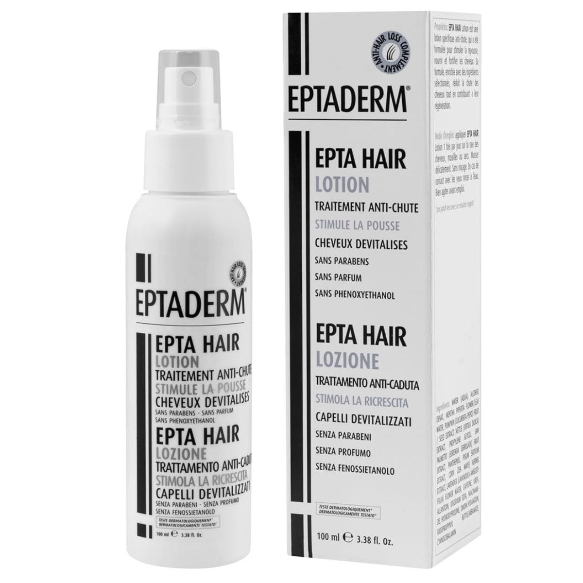 Eptaderm EPTA HAIR Lotion ogranicza wypadanie włosów - 100ml