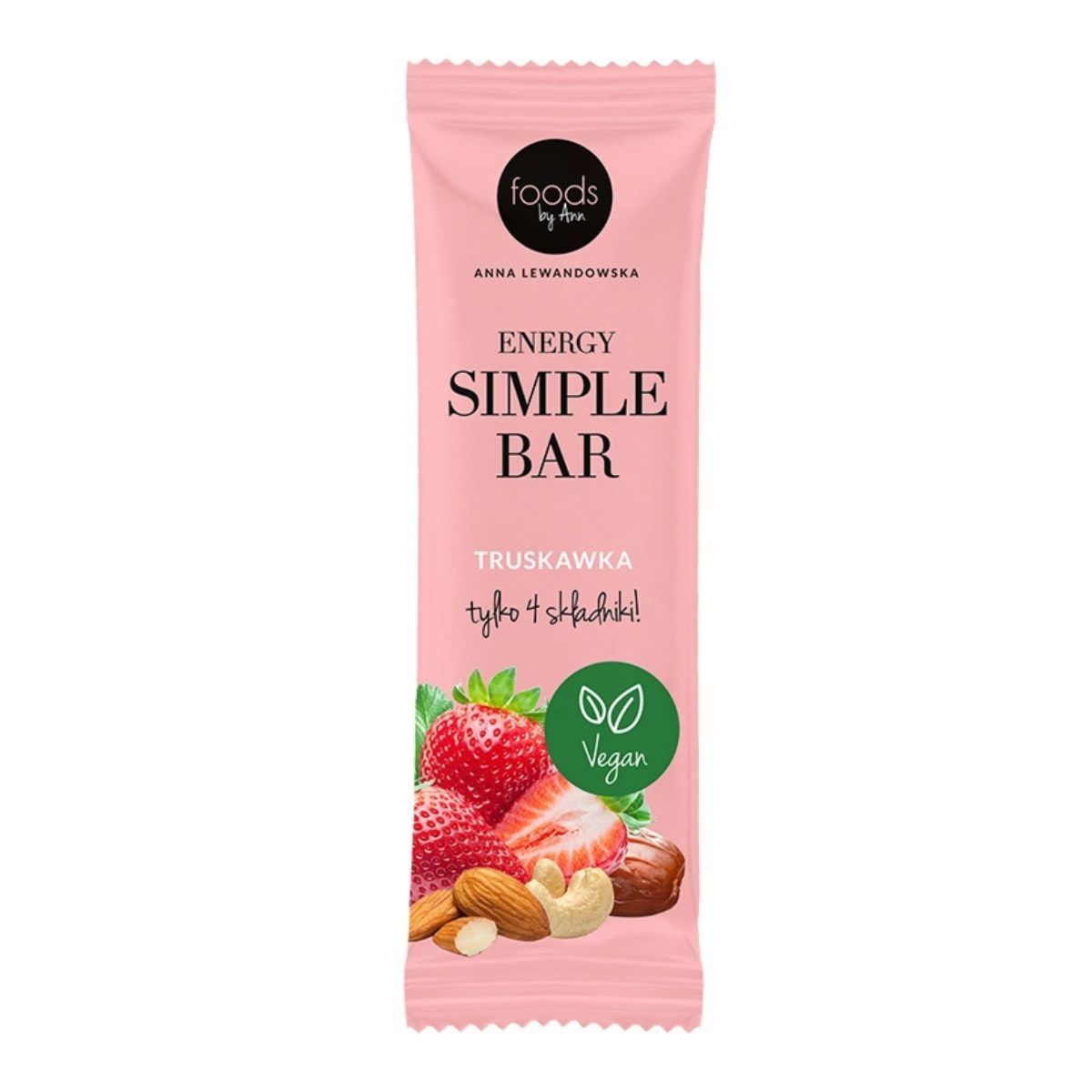 Foods by Ann Energy Simple Bar 35 g - Truskawka