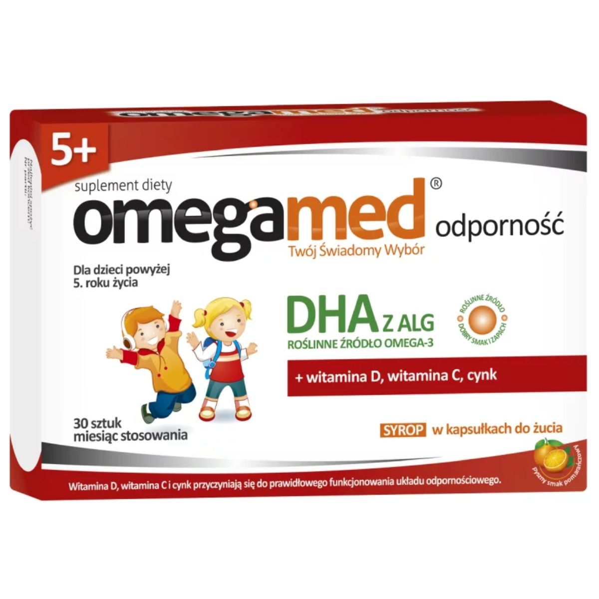OmegaMed Odporność syrop w kapsułkach do żucia dla dzieci 5+