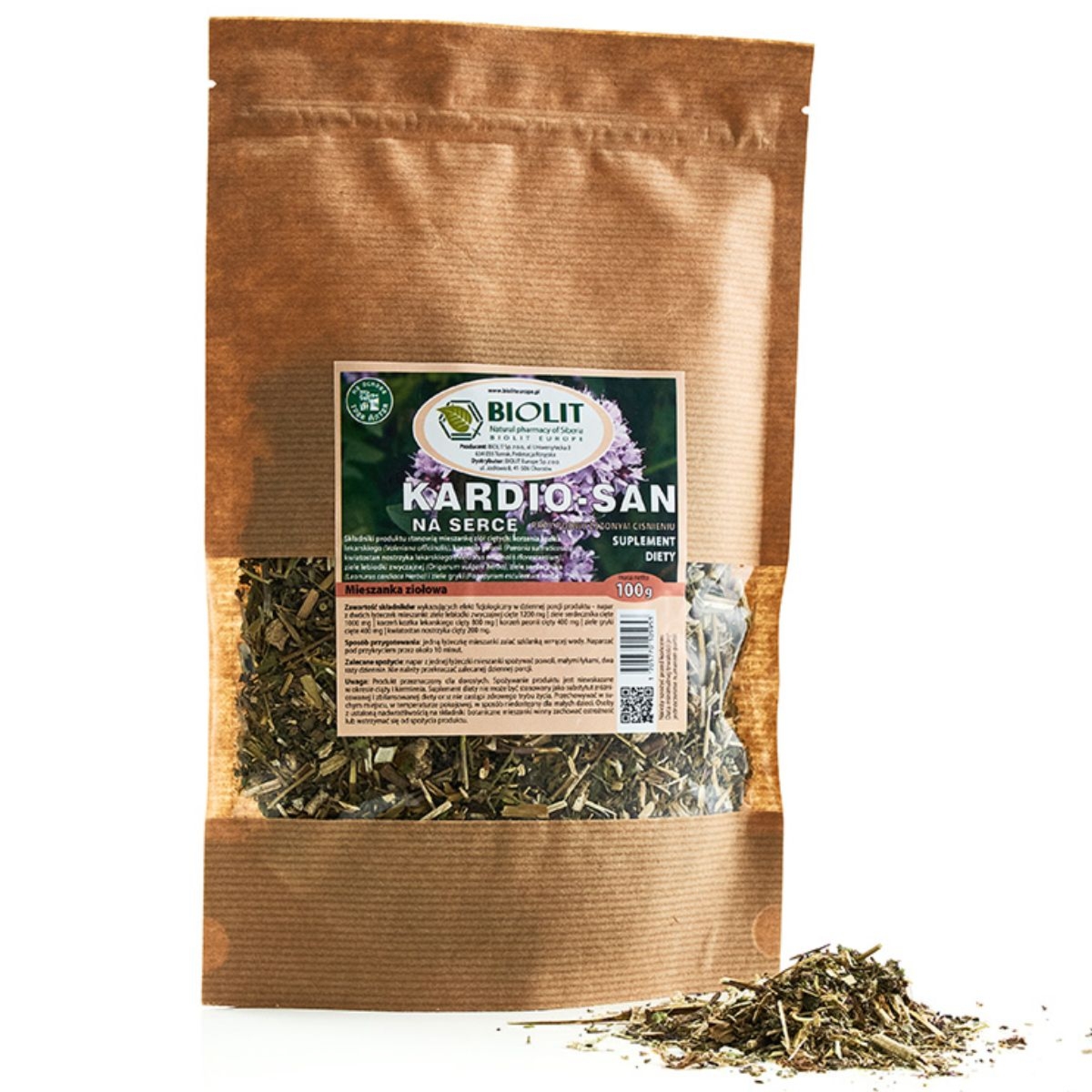 Biolit Kardio-san - zioła na serce - 100g
